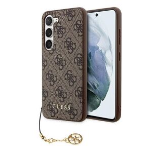 Husă Guess cu monogramă maro pentru Samsung Galaxy A55 5G cu breloc - Guess Huse telefon