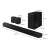 Samsung HW-Q990D/EN 11.1.4 channel soundbar with wireless subwoofer and rear speakers dimensions