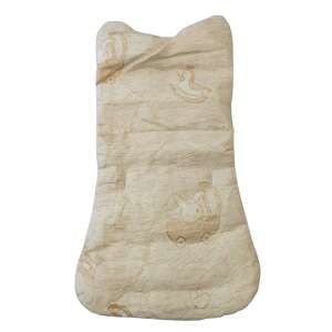 Beige high chair insert with animal print, suitable for babies - Stroller Insert