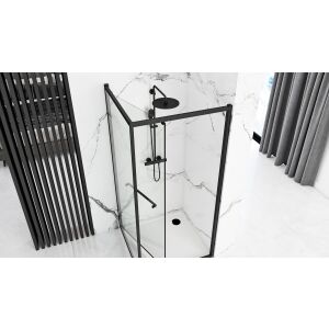 Duschkabine Rea Space In Black 80x100