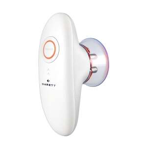 GARETT BEAUTY Anti-Cellulite Massager Perfect Body White, white anti-cellulite massager with red LED lights, side view - Electric massager