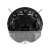 Xiaomi Robot Vacuum E5, black robot vacuum cleaner, bottom view, showing the brushes and wheels