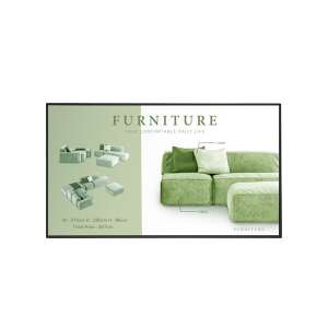 LG 49UM5N-H 49 Zoll UHD Signage Display mit Möbelanzeigebeispiel - LG LFD-Monitore