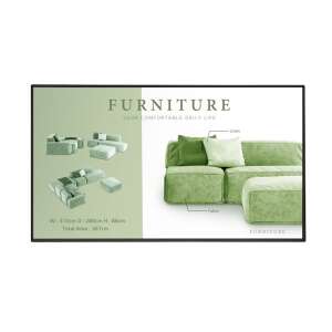 LG 55UM5N-H.AEU 55 hüvelykes UHD Signage kijelző bútor hirdetéssel - LFD monitor