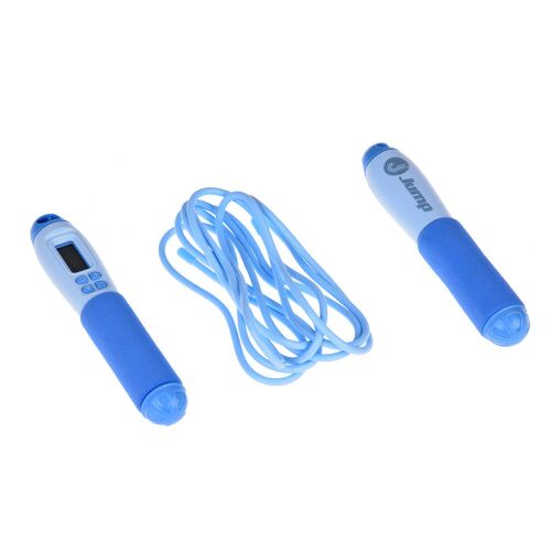 Blaues digitales Springseil mit Zähler, unverpackt