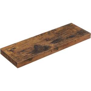 Zidna polica, plutajuća polica za fotografije 60x20x3,8 cm, smeđe boje | VASAGLE 44126857 - Namještaj za predsoblje