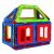 Casă colorată din blocuri magnetice de construcție, set Mágneses Építőkockák de 13 piese