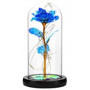 Ag776b örök rózsa led üveg kék színben