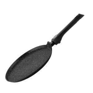 Herzog HR-3615 28cm Marble Crepe Pan with Detachable Handle - Cookware & bakeware
