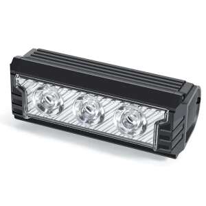 Przednie światło rowerowe z 3 diodami LED, czarne - Oświetlenie rowerowe