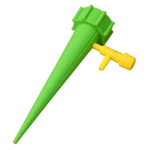 Zöld automata növényöntöző palackcsatlakozóval, állítható szeleppel