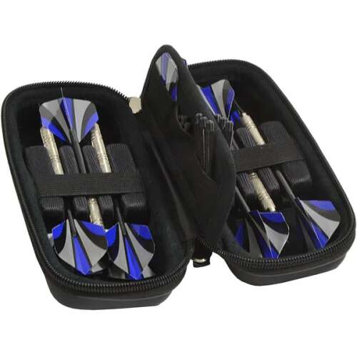 Set de darts Enero cu 6 săgeți, 6 pene, 6 aripioare, 6 vârfuri și o husă de transport