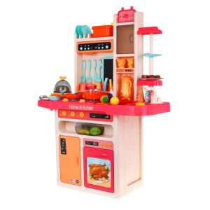 Játékkonyha Pink 65-Piece Play Kitchen Full View - Play Kitchen & Toy Kitchen