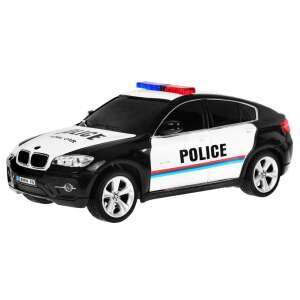 BMW X6 1:24 scale remote control police car, black and white with flashing lights - Nonbrand Remote control vehicle