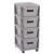 Komoda na kotačima s 4 ladice 11L Infinity 30x36x69cm siva 99721779