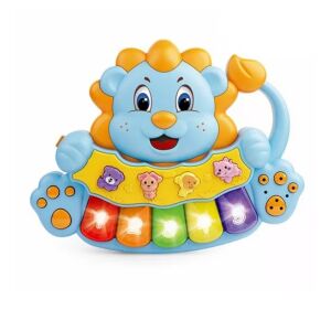 Oroszlános Zene Játék interaktív oroszlános zongora játék kék színben - Zenélő játék