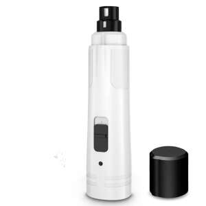 Șlefuitor electric alb pentru unghiile câinilor și pisicilor, reîncărcabil prin USB, marca MIRACILE - Perie pentru animale, mașină de tuns, foarfece, mașină de tăiat gheare