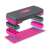 Neo-Sport Step-pad mit einstellbarer Höhe, 3 Stufen, rosa und grau, mit rutschfester Matte, zerlegt