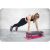 Femeie făcând flotări pe step pad reglabil NeoSport, echipament de fitness acasă