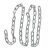 Steel chain for swing or hammock suspension