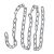 Steel chain for swing or hammock suspension