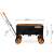 Humberg HM-513 folding wagon, black with orange accents, dimensions