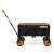 Humberg HM-513 folding wagon, black with orange accents, side view
