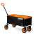 Humberg HM-513 folding wagon, black with orange accents, front view