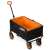 Humberg HM-513 folding wagon, black with orange interior, 100L capacity