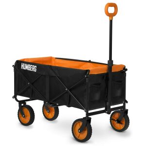 Humberg HM-513 folding wagon, black and orange - Nonbrand Transport cart
