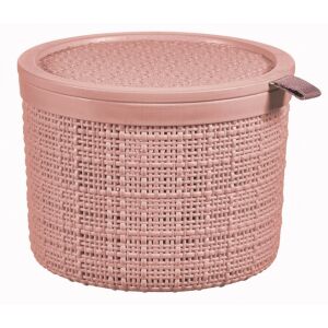 Curver Jute 2L Okrągły Różowy Pojemnik do Przechowywania - Przechowywanie i sortowanie