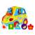 HolaToys Smart Bus toy car with elephant, lights and sounds, and 5 shape blocks
