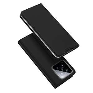 Dux Ducis Skin Pro Schwarze Hülle für Xiaomi 14, Flip Cover, schräge Ansicht - Handyhüllen