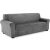 Gray velvet sofa cover for 3-seater sofa
