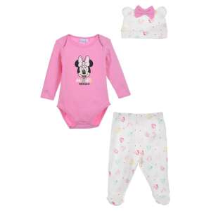 DISNEY Minnie Mouse Baby-Body, Fußsackhose und Mütze Set, 3 Stück, rosa, weiß, Neugeborenes - Babys & Toddler