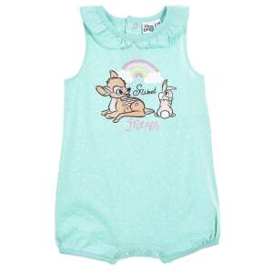 Disney Baby Bambi Süße Freunde Baby Strampler, türkis mit weißen Punkten, mit Bambi und Thumper, ärmellos, Rüschenkragen - Babys & Toddler