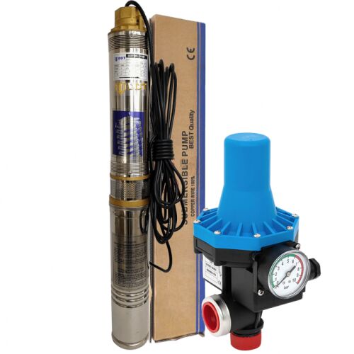 4QJD2-8 Tiefbrunnen Tauchpumpe 1100W mit EPC-3 Drucksteuerung