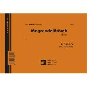 Patricia Nyomda D.F. 13/B/V Megrendelőtömb 50x3 lapos A5 - Patria