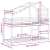 vidaXL tömör fenyőfa emeletes ágy tetővel és emelettel 80 x 200 cm, méretek, gyerekágy, ház ágy, emeletes ágy tetővel, emeletes ágy, gyerekszoba bútor