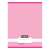 Nebulo A4 grid notebook with pink cover