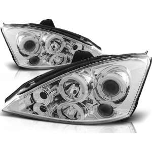 Ford Focus 1998-2001 Króm Angel Eyes Fényszórók - Autólámpa