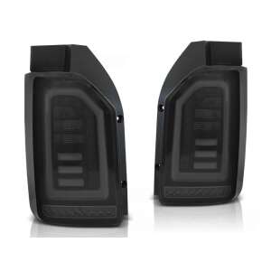 Vw T6 Füstös Fekete-Fehér Led-Es Hátsó Lámpa Szett 2015- - Autólámpa