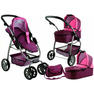 Alice 2-in-1 Puppenwagen Set mit Tasche und Babywanne - Alice