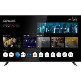 Sencor sle 55us802tcsb 4k uhd smart led televízió, 139 cm, webos