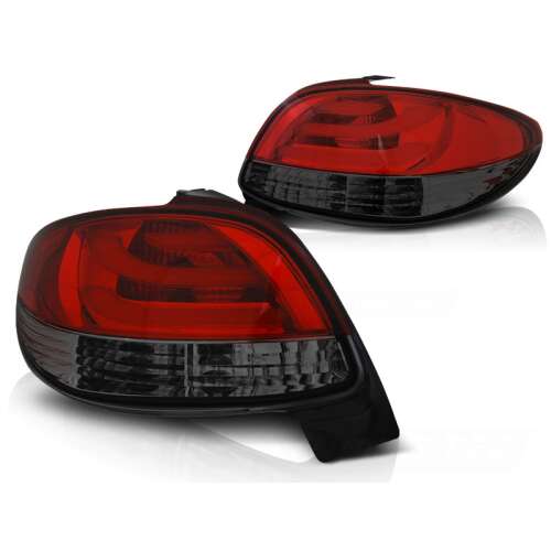 Peugeot 206 Hátsó Lámpa - LED - Piros/Füst