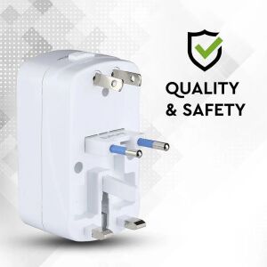 V-TAC Univerzális Utazói Adapter - 2 USB Porttal