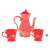 Play pretend tea set with teapot and two cups