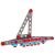 Junior Block crane construction toy, buildable plastic crane model