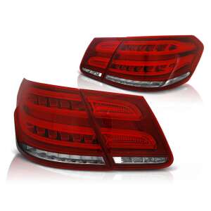 Pereche de stopuri LED roșii pentru Mercedes W212 Clasa E 2009-2013 - Lumini auto