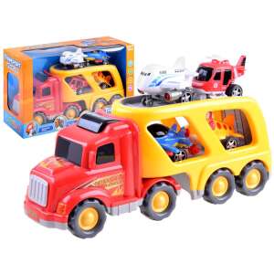 Camion de remorcare cu 3 avioane și elicopter, sunete și lumini - Nonbrand Maşinuţe